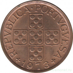 Монета. Португалия. 50 сентаво 1973 год.