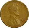 Монета. США. 1 цент 1959 год. Монетный двор D. аверс.
