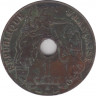 Монета. Французский Индокитай. 1 сантим 1939 год. рев.