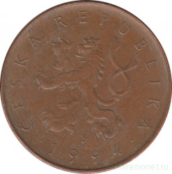 Монета. Чехия. 10 крон 1994 год.