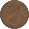Монета. Британские Восточные Карибские территории. 2 цента 1960 год. рев.