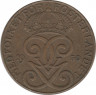  Монета. Швеция. 2 эре 1950 год ( бронза ). ав.