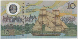 Банкнота. Австралия. 10 долларов 1988 год. 200 лет Британского обоснования в Австралии. Тип 49b.