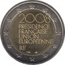  Монета. Франция. 2 евро 2008 год. Председательство Франции в ЕС. ав.