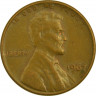 Монета. США. 1 цент 1967 год. ав