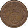 Монета. Исландия. 1 аурар 1942 год. ав.