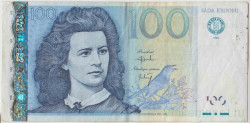 Банкнота. Эстония. 100 крон 1999 год. Тип 82а.
