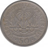 Монета. Гаити. 50 сантимов 1908 год. рев.