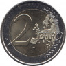 Монета. Франция. 2 евро 2021 год. 75 лет ЮНИСЕФ. рев.
