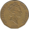 Монета. Острова Кука. 5 долларов 1988 год. ав.