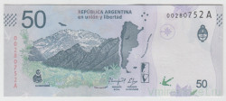Банкнота. Аргентина. 50 песо 2018 год. Тип 263 (1).