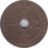 Монета. Французский Индокитай. 1 сантим 1922 год. Пуасси - "Молния". ав.