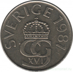 Монета. Швеция. 5 крон 1981 год.