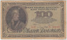 Банкнота. Польша. 100 польских марок 1919 год. Тип 17а. ав.