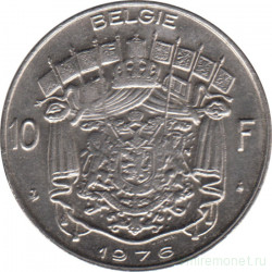 Монета. Бельгия. 10 франков 1976 год. BELGIE.