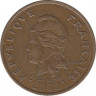 Монета. Новая Каледония. 100 франков 2002 год. ав.