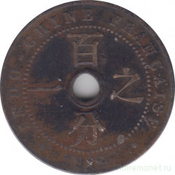 Монета. Французский Индокитай. 1 сантим 1919 год.