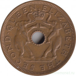 Монета. Родезия и Ньясаленд. 1 пенни 1963 год.