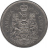Монета. Канада. 50 центов 1984 год. ав.