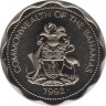 Монета. Багамские острова. 10 центов 1992 год. ав.