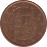 Монета. Испания. 5 центов 2002 год. ав.
