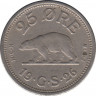 Монета. Гренландия. 25 эре 1926 год. ав.