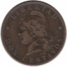Монета. Аргентина. 2 сентаво 1885 год.