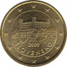 Монета. Словакия. 50 центов 2009 год. ав.
