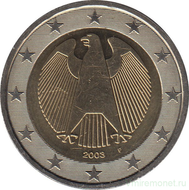 Монеты. Германия. Набор евро 8 монет 2003 год. 1, 2, 5, 10, 20, 50 центов, 1, 2 евро. (F).