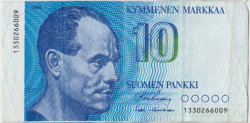 Банкнота. Финляндия. 10 марок 1986 год. Тип 113а (11).