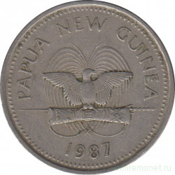 Монета. Папуа - Новая Гвинея. 20 тойя 1987 год.