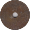Монета. Французский Индокитай. 1 сантим 1911 год. ав.