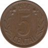 Монета. Литва. 5 центов 1936 год. ав.