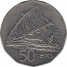 Монета. Фиджи. 50 центов 1996 год. рев.