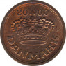 Монета. Дания. 25 эре 2000 год. ав.