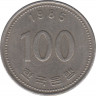 Монета. Южная Корея. 100 вон 1985 год. ав.