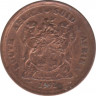 Монета. Южно-Африканская республика. 1 цент 1992 год. ав.