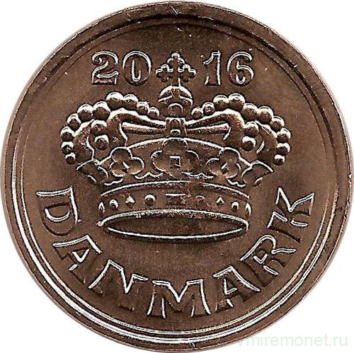 Монета. Дания. 50 эре 2016 год.