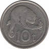 Монета. Папуа - Новая Гвинея. 10 тойя 2002 год. рев.