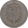 Монета. Германия (Германская империя 1871-1922). 5 пфеннигов 1876 год. (D). рев.