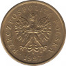 Монета. Польша. 2 гроша 1997 год. ав.