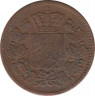 Монета. Бавария. Германский союз 1815 - 1866. 1 пфенниг 1863 год. рев.
