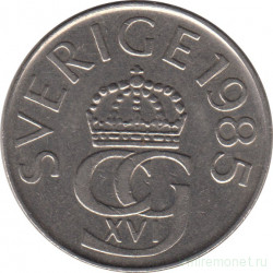 Монета. Швеция. 5 крон 1985 год.