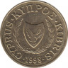 Монета. Кипр. 2 цента 1998 год. ав.