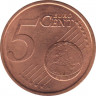  Монета. Словения. 5 центов 2007 год. рев.