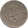 Реверс. Монета. Болгария. 2 1/2 стотинки 1888 год.