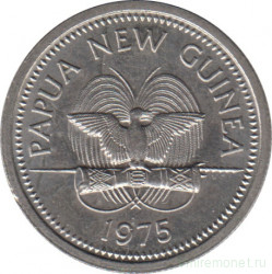 Монета. Папуа - Новая Гвинея. 5 тойя 1975 год.