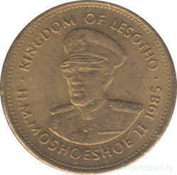 Монета. Лесото (анклав в ЮАР). 2 лисенте 1985 год.