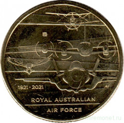 Монета. Австралия. 1 доллар 2021 год. 100 лет Королевским Австралийским ВВС.