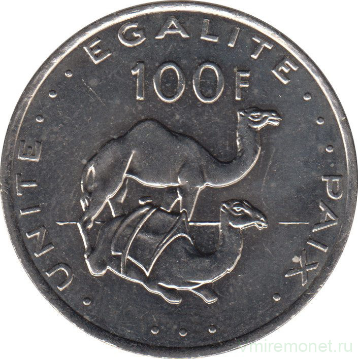 Монета. Джибути. 100 франков 2017 год.